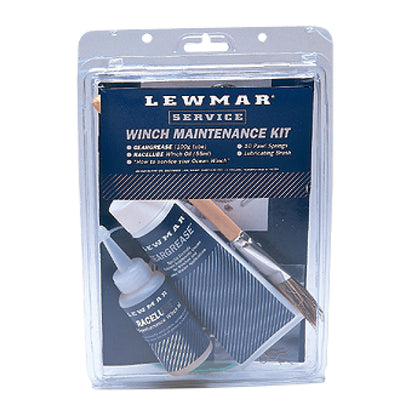 LEWMAR 19701500 Lewmar Winch Maintenance Kit – for Basic Winch Maintenance for Your Sailboat, for Winch Sizes 6"- 48", Includes 10 Pawl Springs, Gear Grease (100 g), Race lube (55 ml), Lubrication Brush