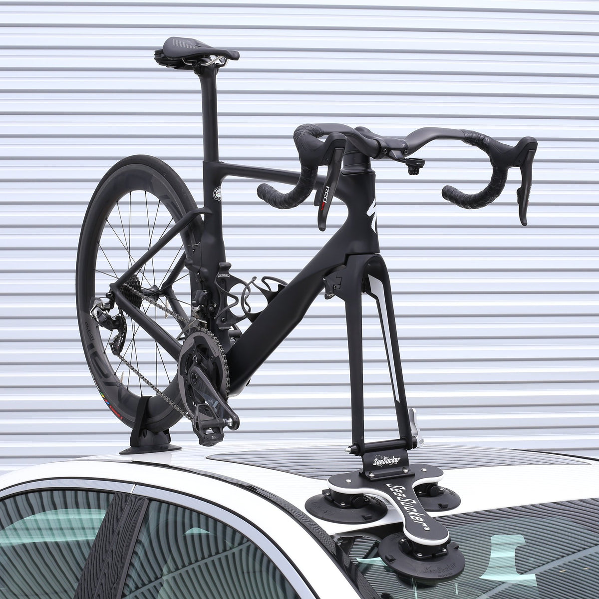 SEASUCKER BT1004.1 SeaSucker Talon Single Bike Rack for Cars - USA Made Racks - SUV, Sedan, Hatchback, RV, BMW, Honda, Tesla, Mazda and Every Other Car – No Hitch Mount, 100% Safe, Zero Damage, Travel-Friendly Carrier