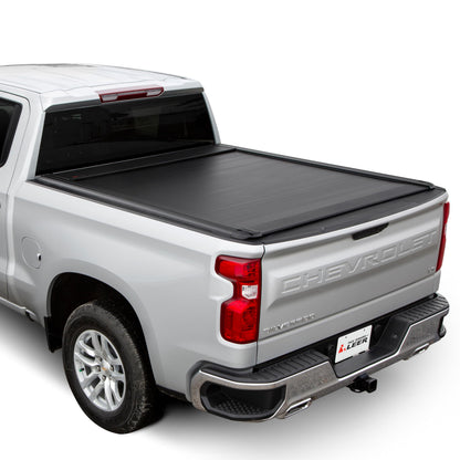 PACE EDWARDS KECA27A58 Pace Edwards UltraGroove Electric Retractable Tonneau Cover for 2019-2026 Chevy/GMC Silverado/Sierra 1500 Crew Cab, 5' 8" Truck Bed