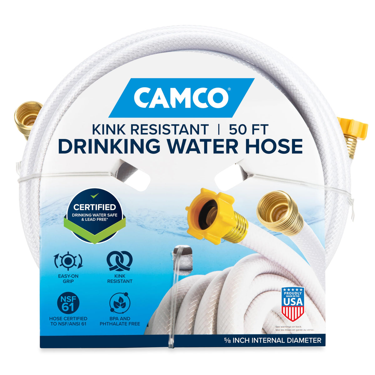 CAMCO 22793 Camco TastePURE 50-Foot RV Drinking Water Hose - Made in the USA