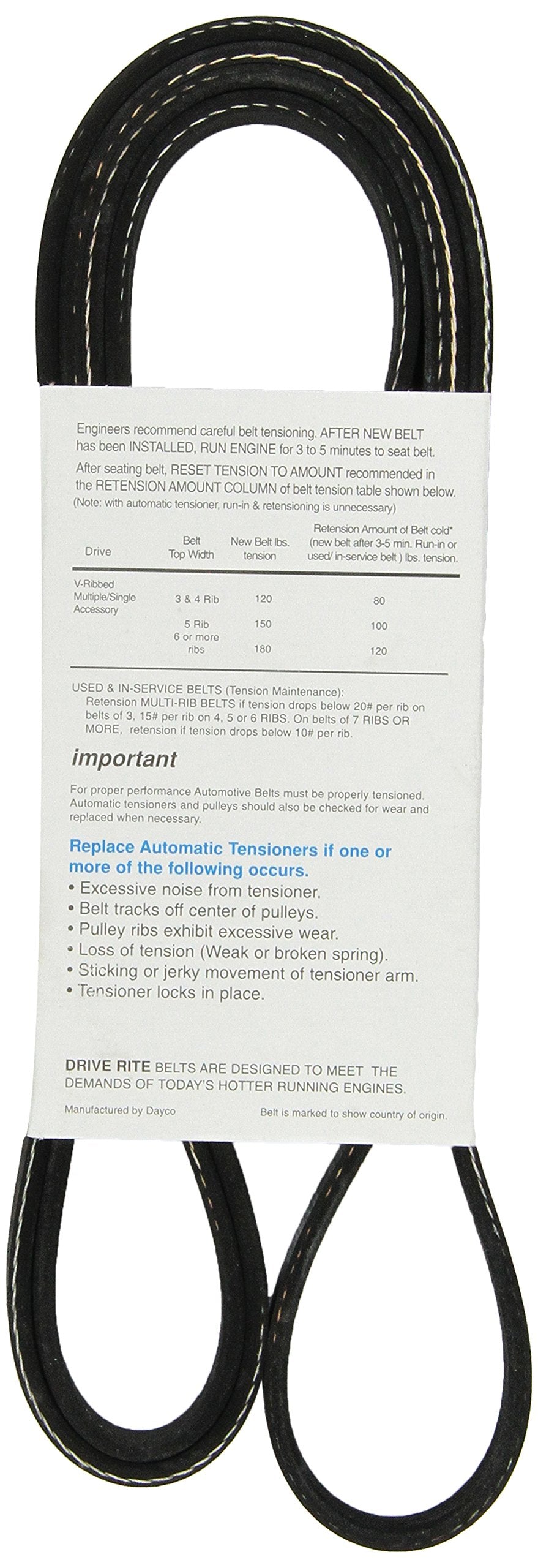 Dayco 5060875DR Serpentine Belt