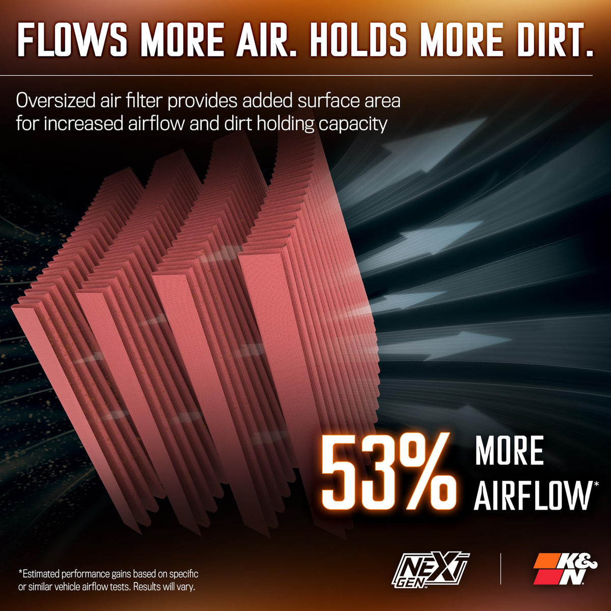 K&N FILTER 50-2631 K&N NextGen Cold Air Intake System: High-Flow Cotton Filter: Compatible with 2025-2026 FORD Bronco; 50-2631