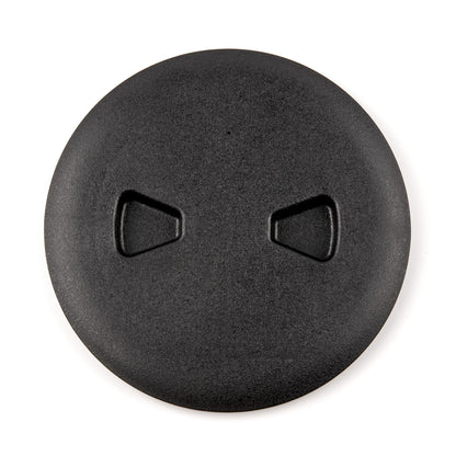 T-H MARINE DPSLP-4-1-DP T-H Marine Low Profile Twist-Out Deck Plate - 4 in Black - Quick Access Screw-Out Hatch Cover with Textured Lid - Watertight O-Ring Gasket - Hidden Fasteners - Smooth Overlap Frame
