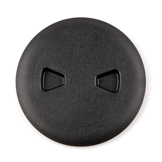 T-H MARINE DPSLP-4-1-DP T-H Marine Low Profile Twist-Out Deck Plate - 4 in Black - Quick Access Screw-Out Hatch Cover with Textured Lid - Watertight O-Ring Gasket - Hidden Fasteners - Smooth Overlap Frame