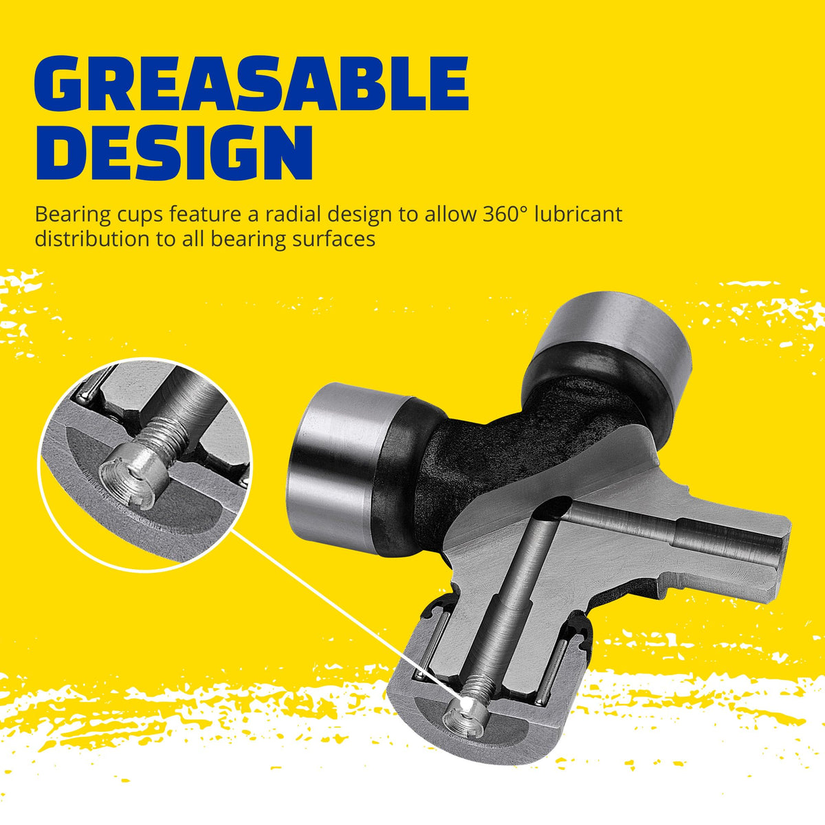 MOOG 232CT MOOG 232CT Greaseable Super Strength Universal Joint for Ford F-150