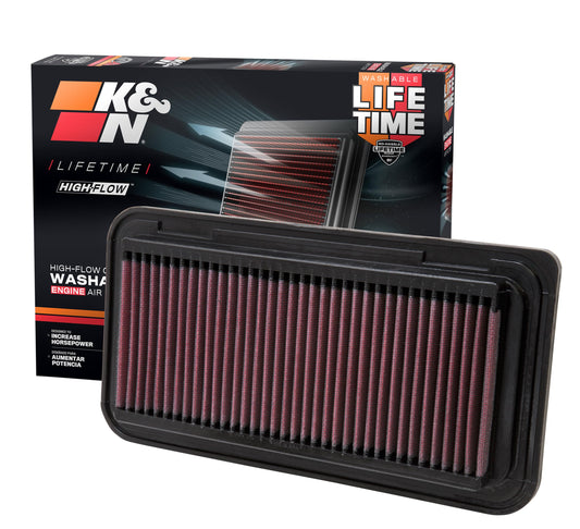 K&N FILTER 33-2300 K&N High-Flow Original Lifetime Engine Air Filter: Increase Power: Premium, Washable: Compatible with 2005-2020 Scion/Subaru/Toyota: FR-S, TC, BRZ, 86, Corolla, GT86, 33-2300
