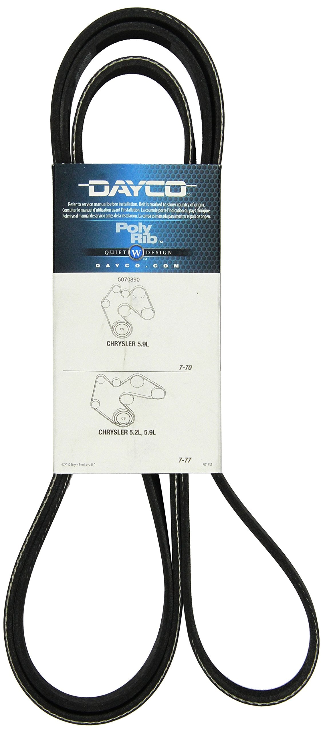 Dayco 5070890 DODGE/JEEP/LAND ROVER 3.9/4.2/5.2