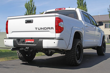 FLOWMASTER 817692 Flowmaster 817692 Outlaw Cat-Back Exhaust Kit 3 Inch Stainless Steel Dual 4 Inch Black Stainless Tips Compatible with 2009-2021 Toyota Tundra 4.6L 4.7L 5.7L exc Reg Cab Short Bed Double Cab Long Bed