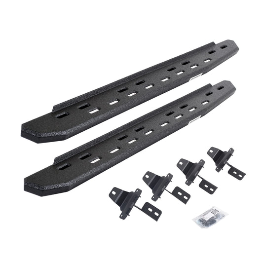 GO RHINO 69692748ST Go Rhino 69692748ST RB30 Slim Line Running Boards with Mounting Bracket Kit for Jeep 18-24 Wrangler