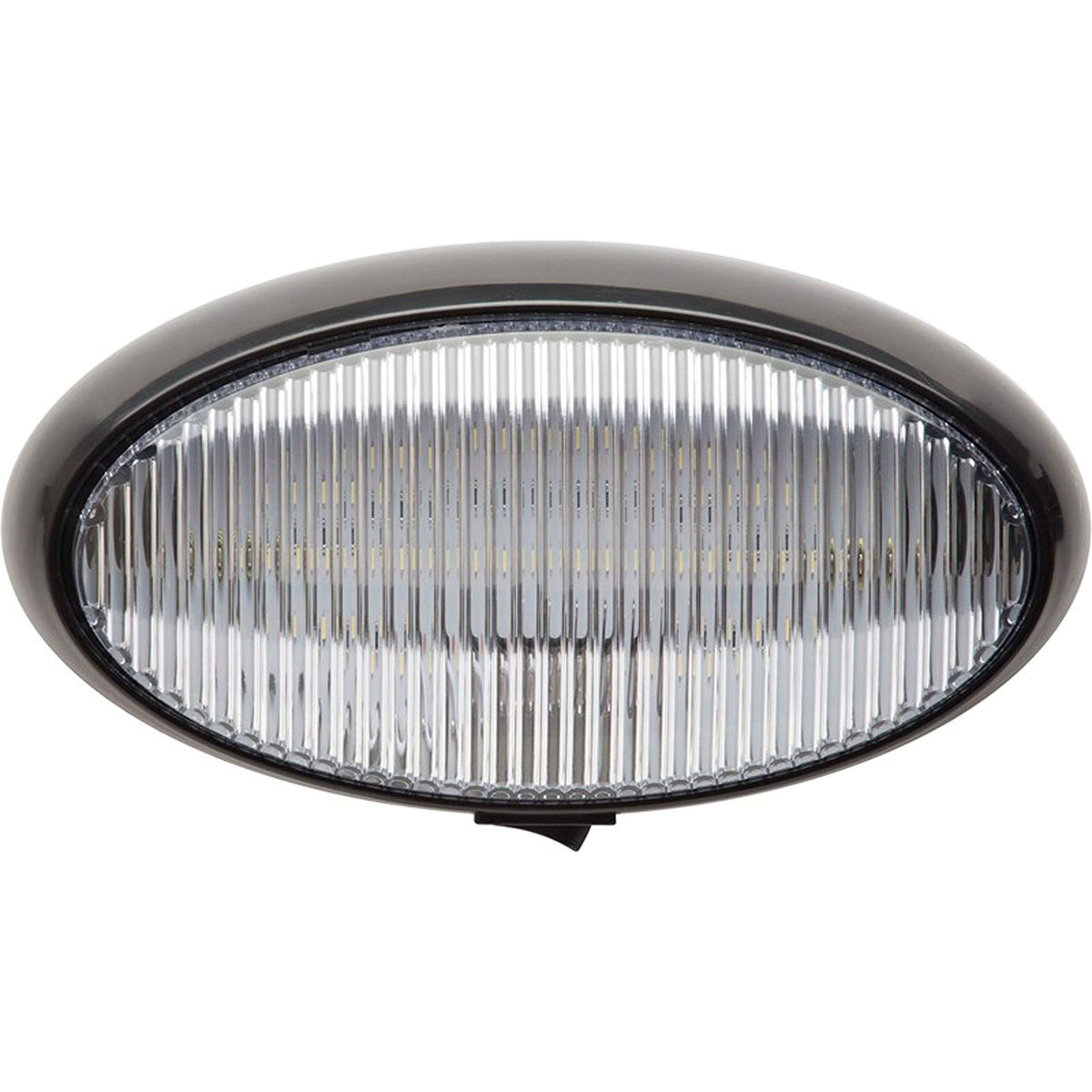 OPTRONICS RVPLL11CFS Optronics RVPLL11CFS LED Oval Porch Light - Black Housing , white