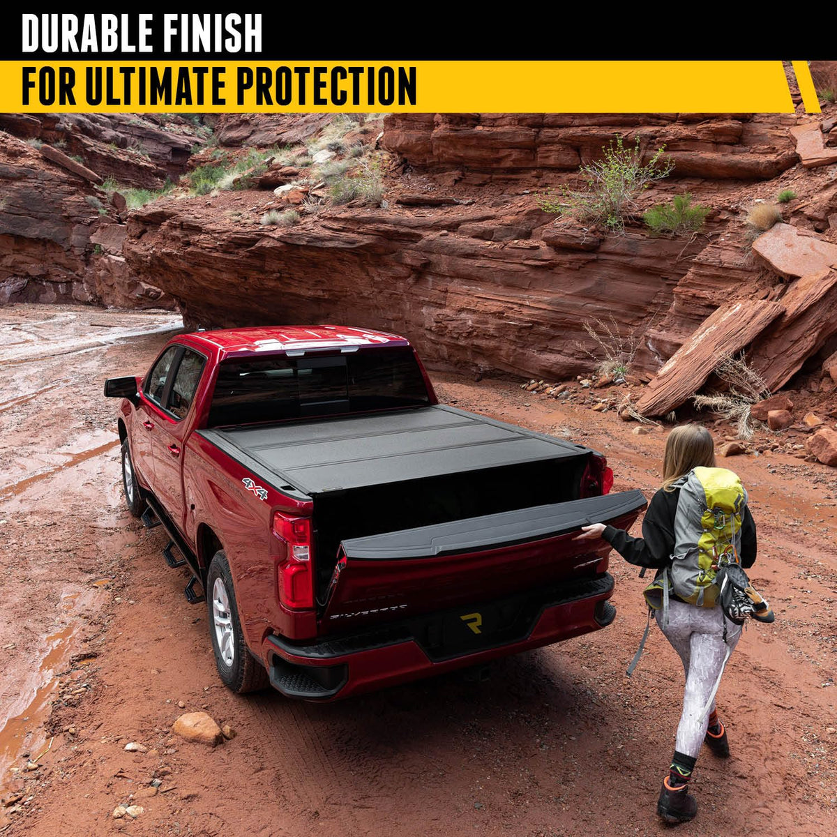 RealTruck AX12002 RealTruck UnderCover ArmorFlex Hard Folding Truck Bed Tonneau Cover – AX12002 – Fits 2015 - 2022 Chevy/GMC Colorado/Canyon 5' 3" Bed (62.7")