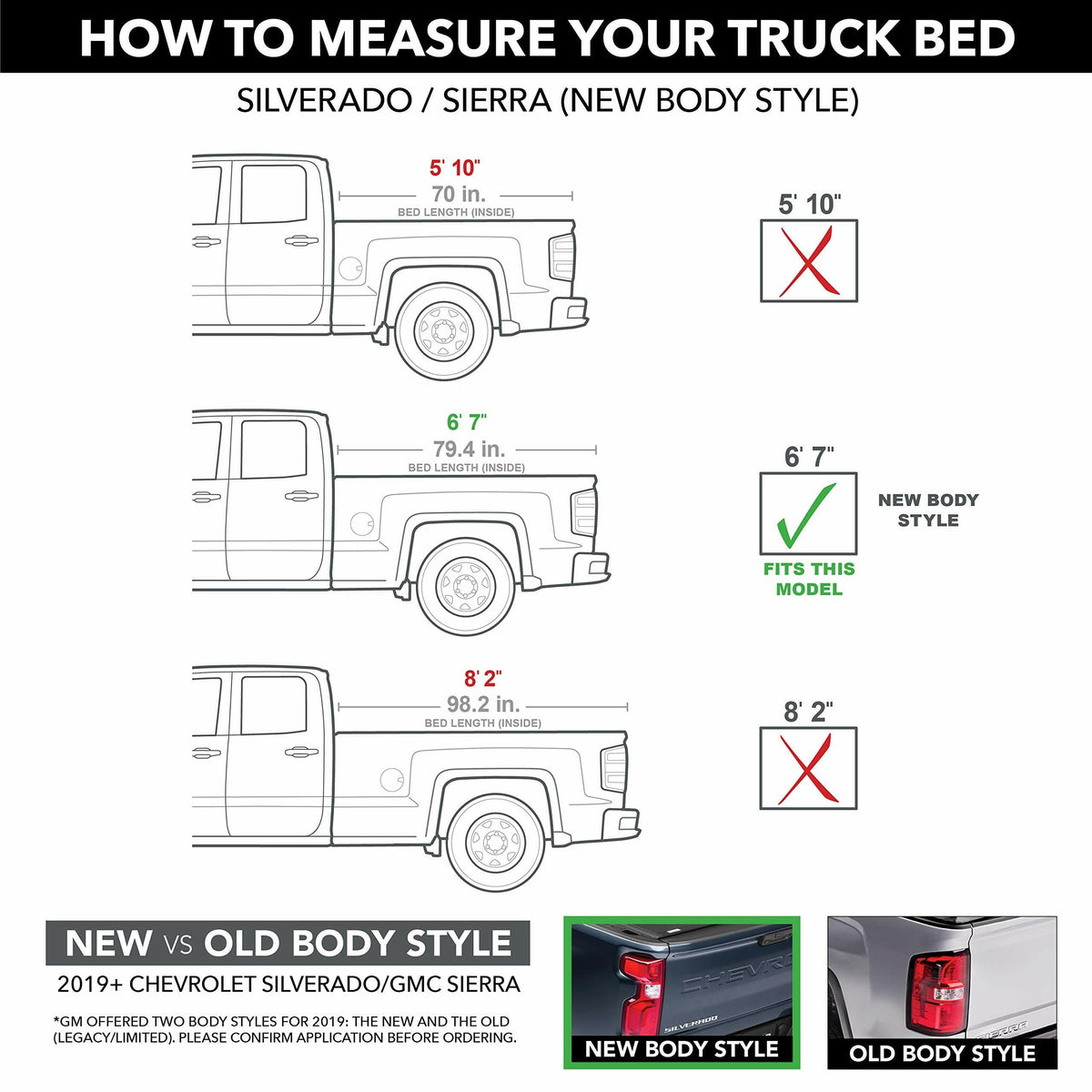 RealTruck UC1188L-50 RealTruck UnderCover Elite LX One-Piece Truck Bed Tonneau Cover – UC1188L-50 – Fits 2019 - 2023 Chevy Silverado 1500 50(GAZ)(WA8624) - Summit White 6' 7" Bed (79.4")