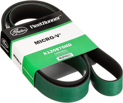 Gates K120870HD FleetRunner Micro-V Serpentine Drive Belt