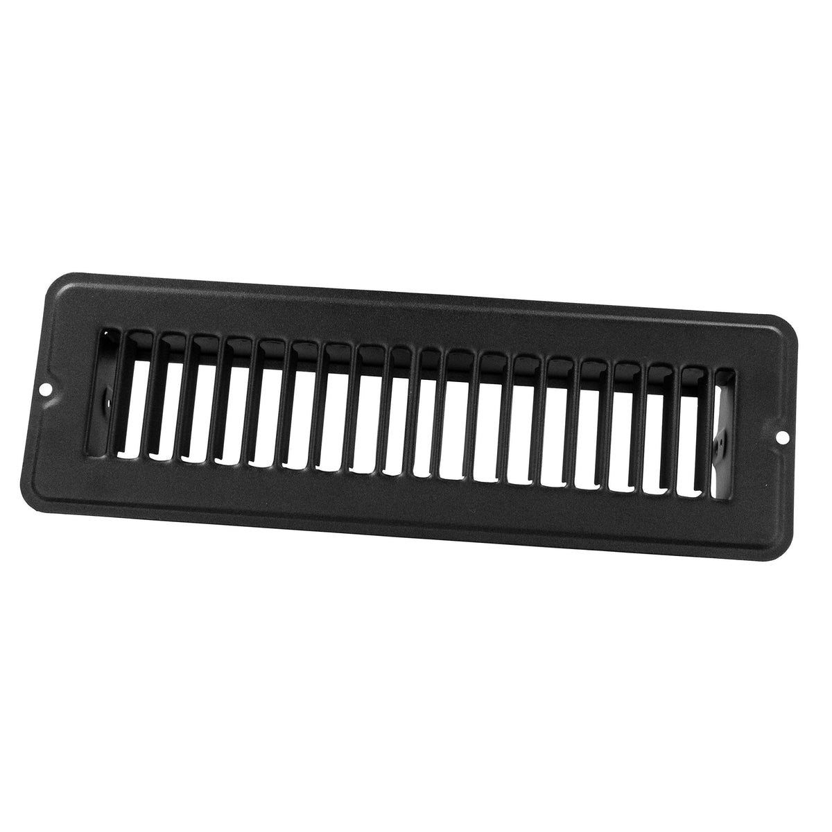 JR PRODUCTS 02-29165 4" X 8" Floor Register Undampered, Metal, Black