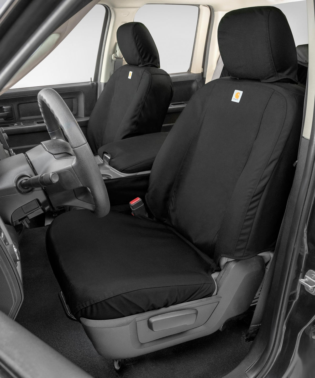 COVERCRAFT SSC2589COBK Carhartt Super Dux SeatSaver Custom Front Row Seat Covers - Black