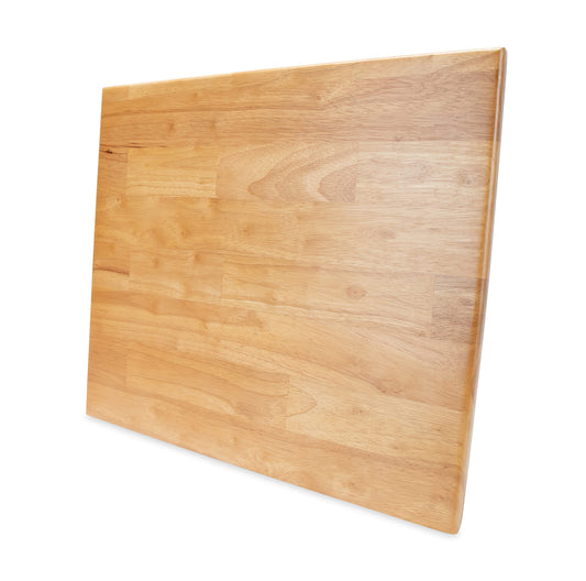 CAMCO 43521 Camco Oak Accents Camper/RV Silent Top Stovetop Cover | Features Solid Oak-Finish Hardwood w/Non-Toxic Finish & 4 Non-Slip Rubber Feet | Includes Flexible Cutting Mat | 19.5” x 17” x .75” (43521)