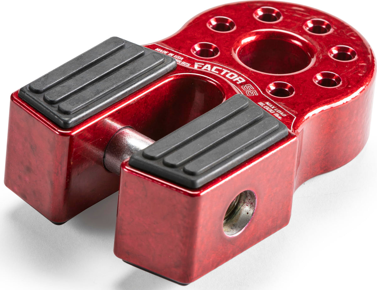 FACTOR 55 00050-01 Factor 55 Flatlink Shackle Mount Winch, Designed for use Steel or Synthetic Ropes up to 6,000 lbs - Red