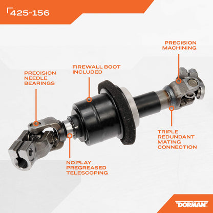 DORMAN 425-156 Dorman 425-156 Steering Shaft Compatible with Select Chevrolet / Pontiac / Saturn Models