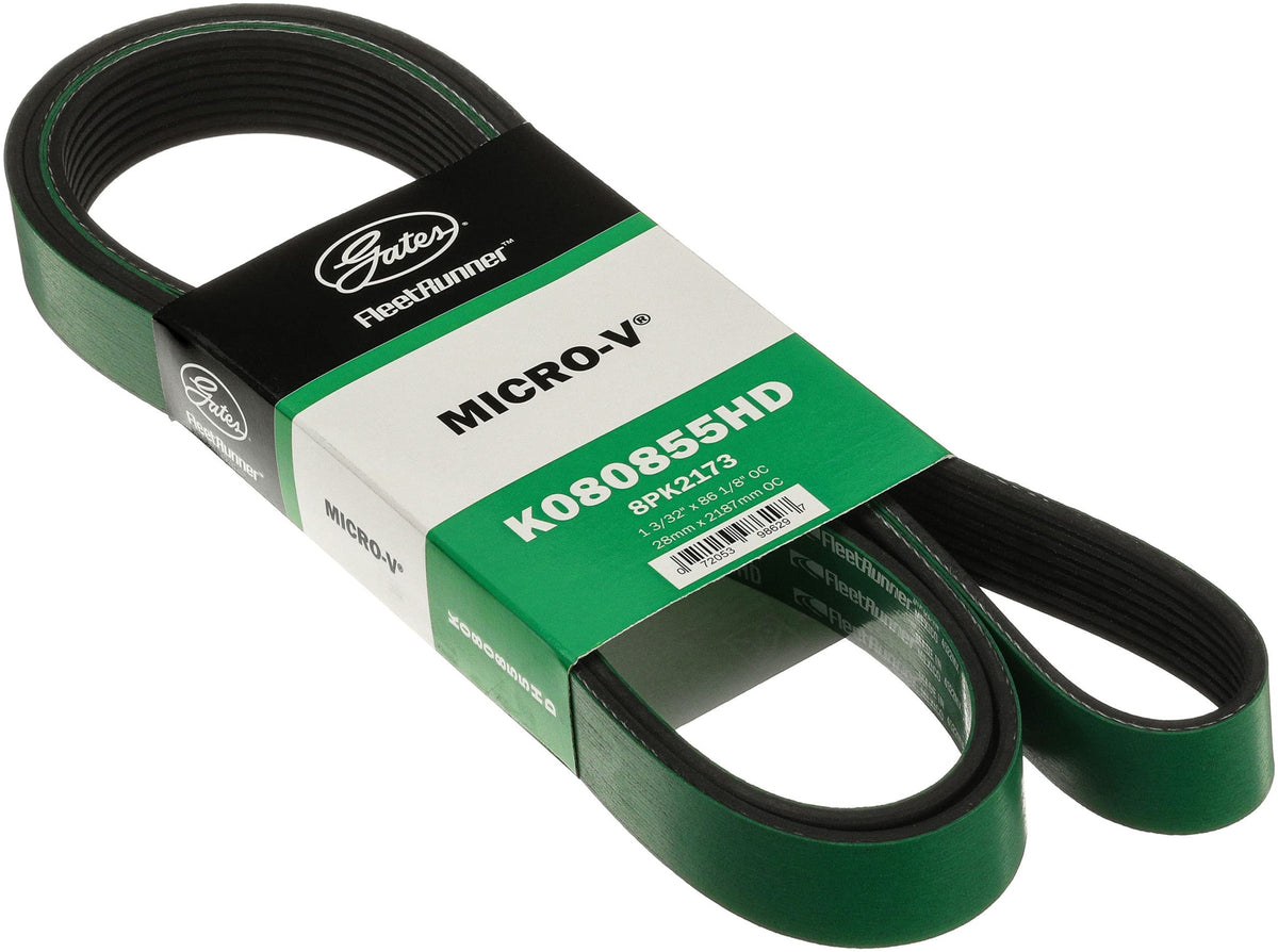 Gates K080855HD FleetRunner Micro-V Serpentine Drive Belt