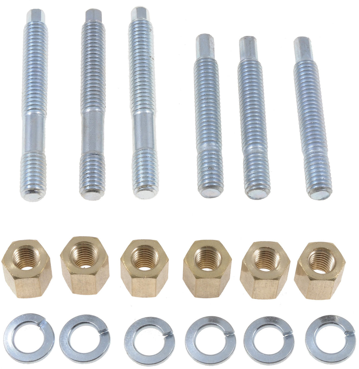 DORMAN 03147 Dorman 03147 Front Exhaust Stud Kit 3/8-16 x 2-1/2 In. and 3/8-16 x 3-1/4 In. Compatible with Select Models