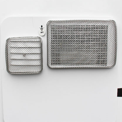 CAMCO 42145 Camco RV Water Heater Vent Screen - Protects The Water Heater Vents from Flying Insect Nests & Features Stainless Steel Mesh - for Atwood 6, Atwood 10 & Suburban 6-6" X 8.5" X 1.3" - 42145