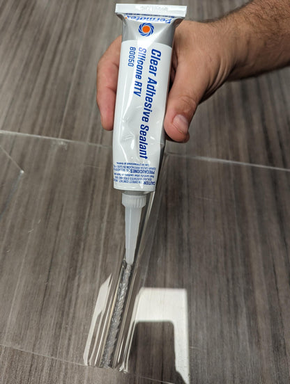 PERMATEX 80050 Permatex 80050 Clear RTV Silicone Adhesive Sealant, 3 oz