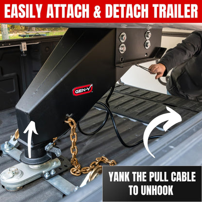 GEN-Y HITCH GH-8101 GEN-Y Hitch Nomad 5th Wheel to Gooseneck Static Pin Box | Made in USA