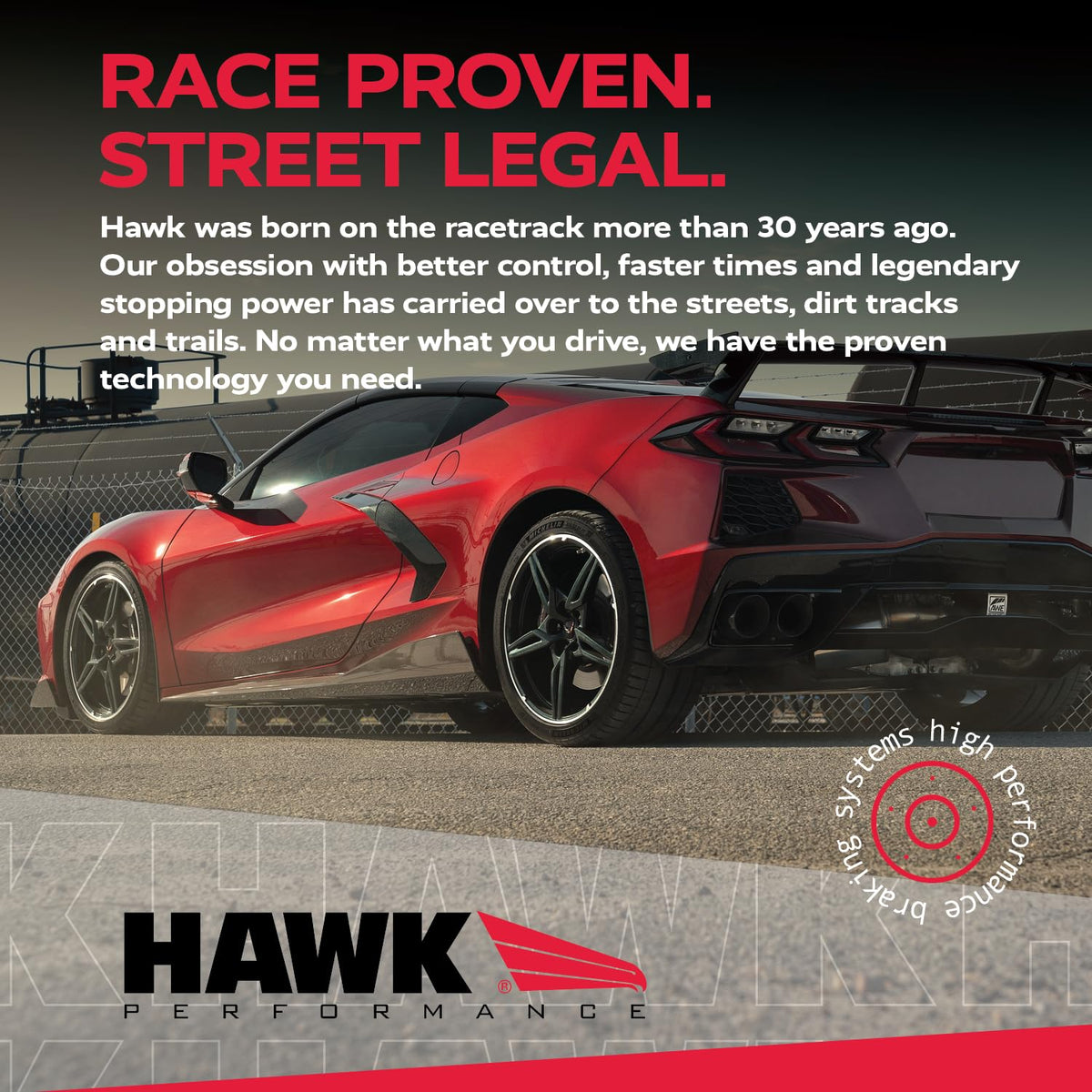 Hawk HB145F.570 Performance HPS Performance Street Brake Pads