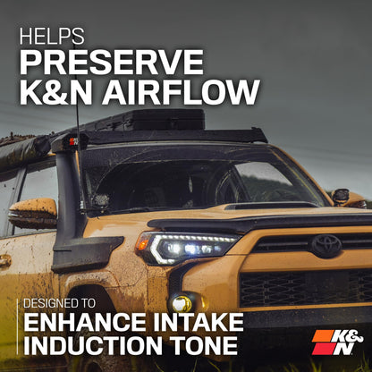 K&N FILTER 63-8001 K&N Elevated Intake Kit (Snorkel) Compatiable with 2010-2021 Toyota 4Runner V6-4.0L, 63-8001