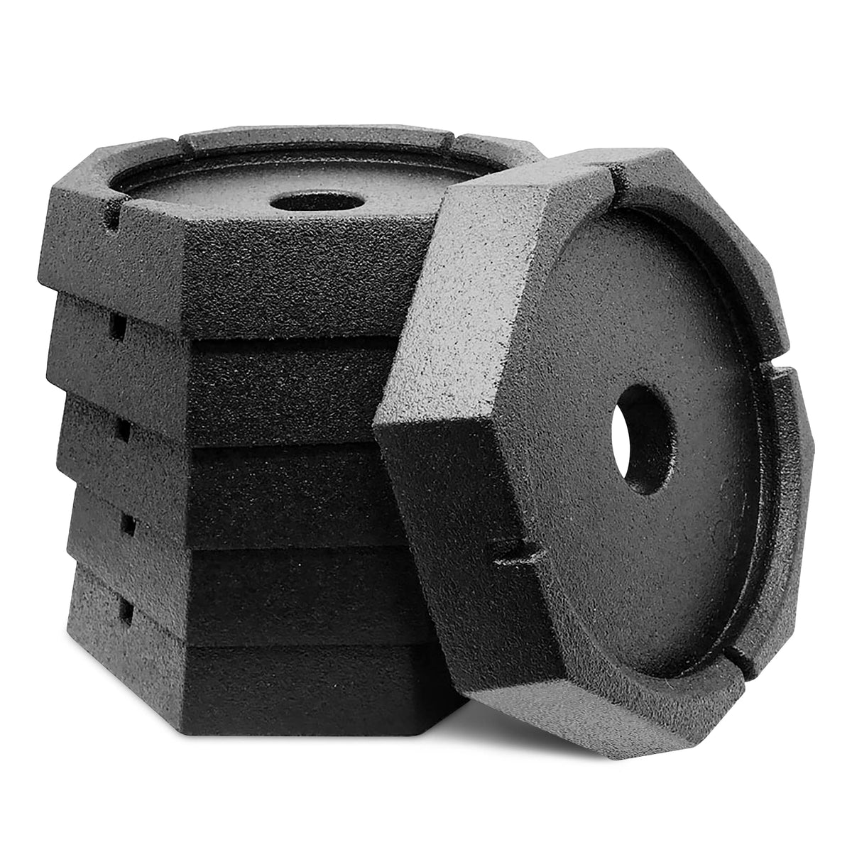 SNAPPAD XTRSP6 SnapPad Xtra RV Leveling Pads - Permanent Jack Stabilizers for RVs - 9" Round Leveling Jack Pads for LCI Leveling System - Heavy Duty Replacement for Blocks - Made in The USA (6-Pack)