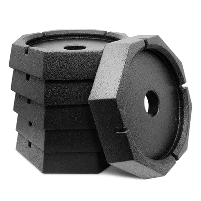 SNAPPAD XTRSP6 SnapPad Xtra RV Leveling Pads - Permanent Jack Stabilizers for RVs - 9" Round Leveling Jack Pads for LCI Leveling System - Heavy Duty Replacement for Blocks - Made in The USA (6-Pack)