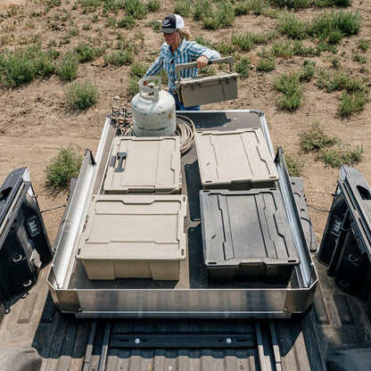 Decked DCG2200XL-6348 CargoGlide XL Truck Bed Slide – 2200 lb Capacity, 100% Extension – Heavy-Duty Pickup Cargo Slide for Easy Bed Access – Compatible with CargoGlide 2200XL / 100% / 48" W / 63" L for Fullsize - Short