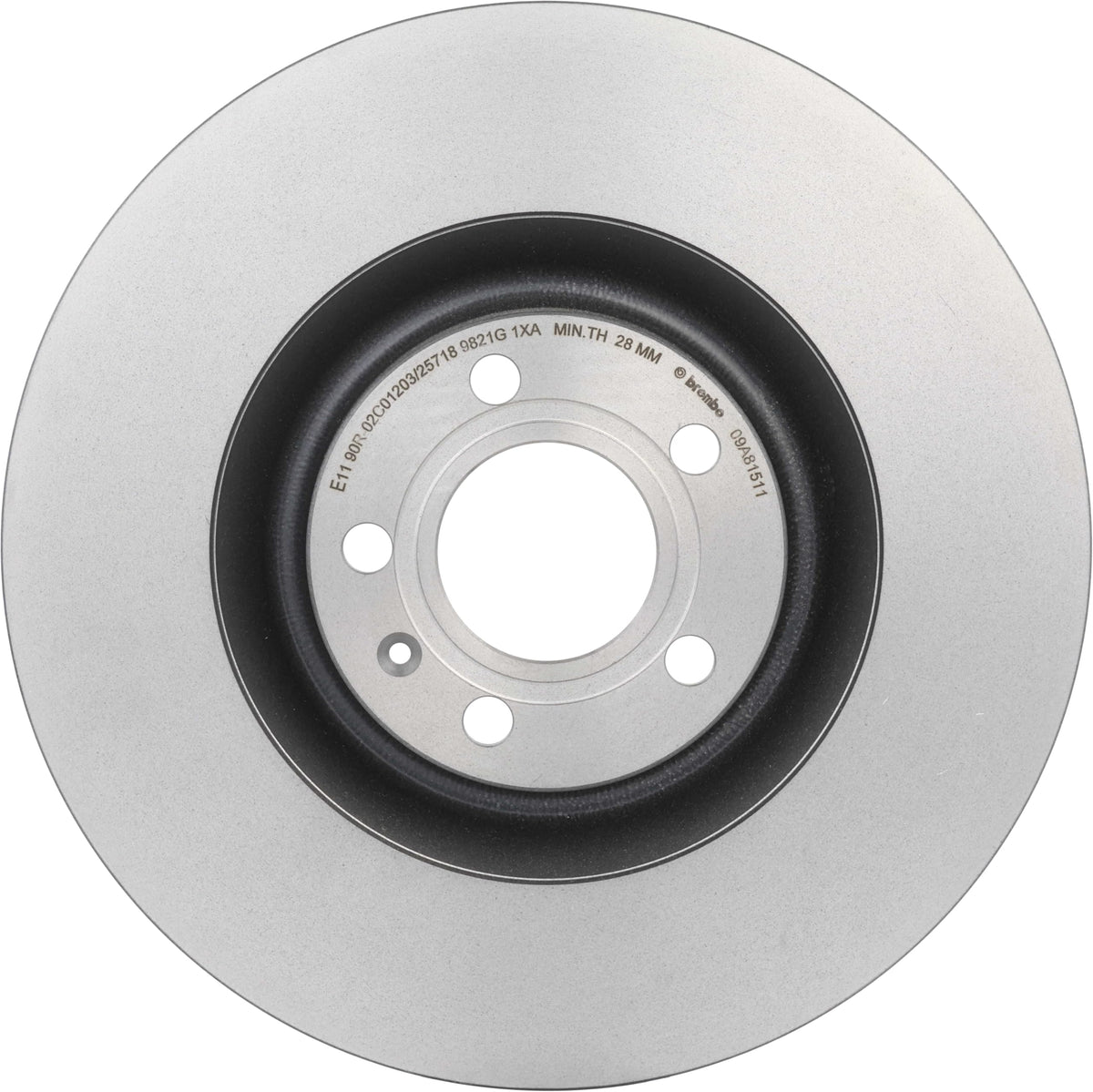 BREMBO 09A81511C02 Brembo 09.A815.11 UV Coated vented Front Brake Rotor AUDI OE# 8E0615301T