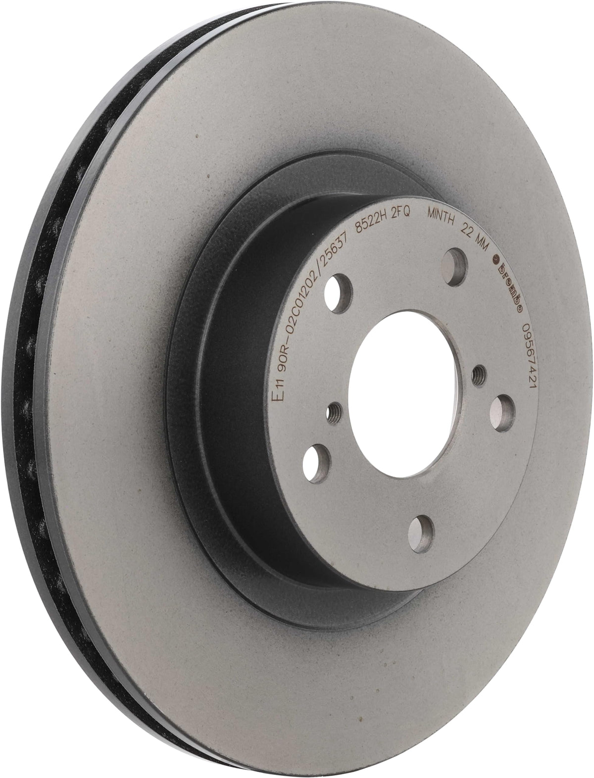 BREMBO 09567421C02 Brembo 09.5674.21 UV Coated vented Front Brake Rotor SUBARU/TOYOTA OE# 26300AE071