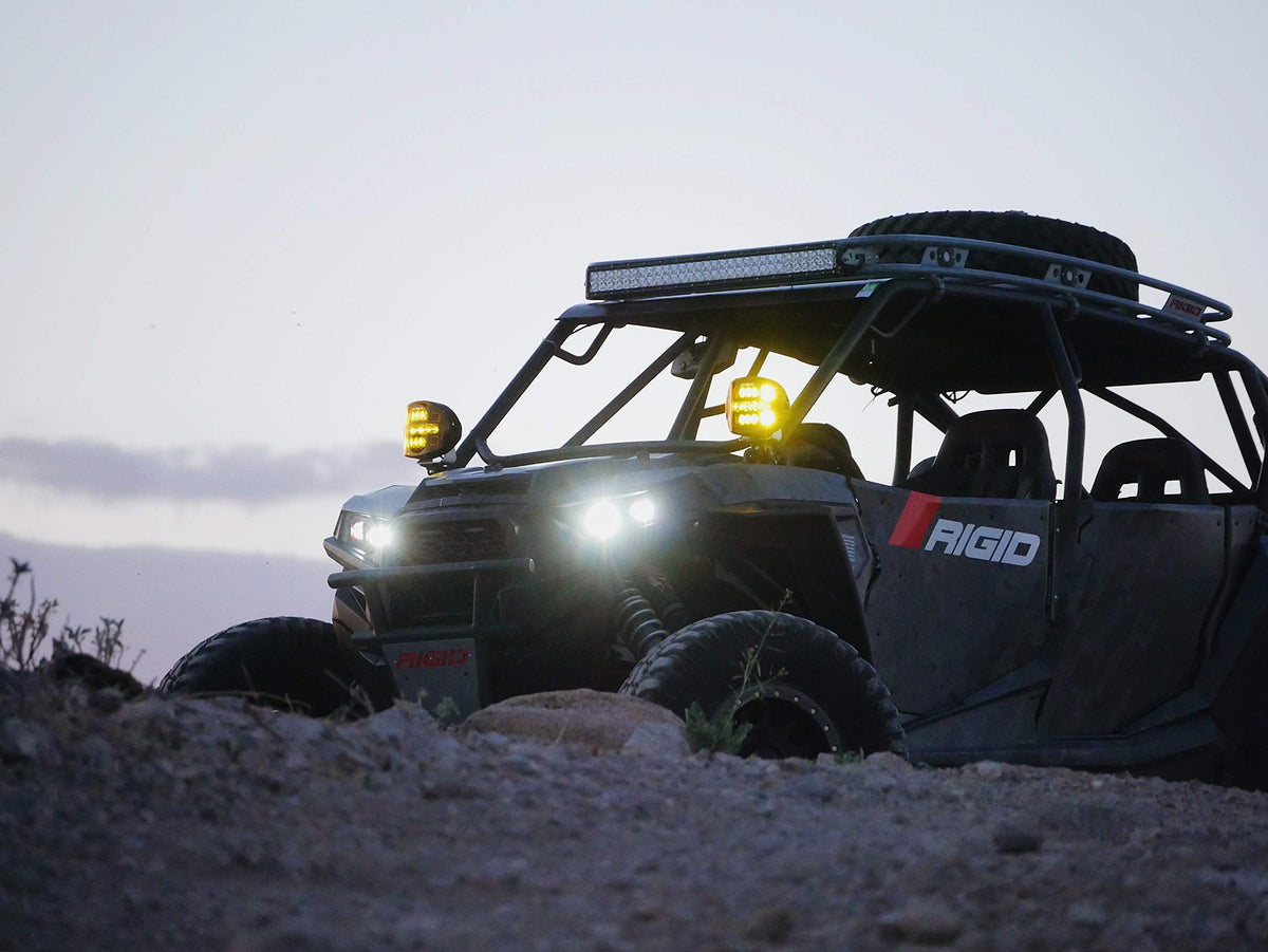 Rigid Industries 300414 RIGID INDUSTRIES Adapt XP Extreme Powersports LED Light Pod with 3 Optic Lighting Zones and GPS Module, Single