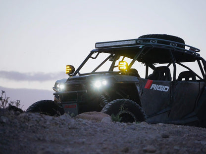 Rigid Industries 300414 RIGID INDUSTRIES Adapt XP Extreme Powersports LED Light Pod with 3 Optic Lighting Zones and GPS Module, Single