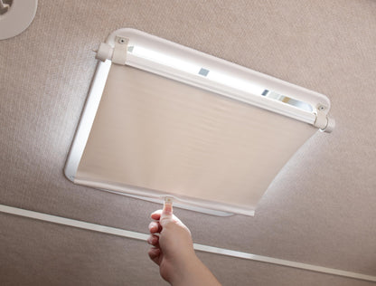 CAMCO 42913 Camco 42913 Retractable Lights Out Vent Shade (Cream)