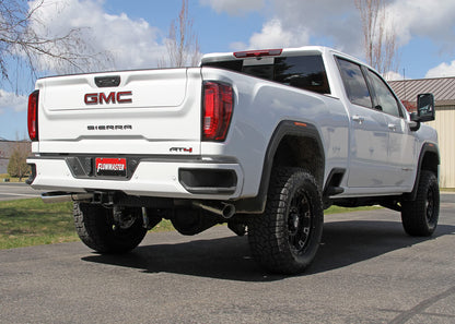 FLOWMASTER 818112 Flowmaster 818112 Outlaw Cat-Back Exhaust 3.5 to 3 Inch Dual Rear Exit Stainless 4 Inch Polished Tips Compatible with 2020-2024 Chevy Silverado GMC Sierra 2500HD/3500HD Crew Cab 6.5' Bed 6.6L Gas V8