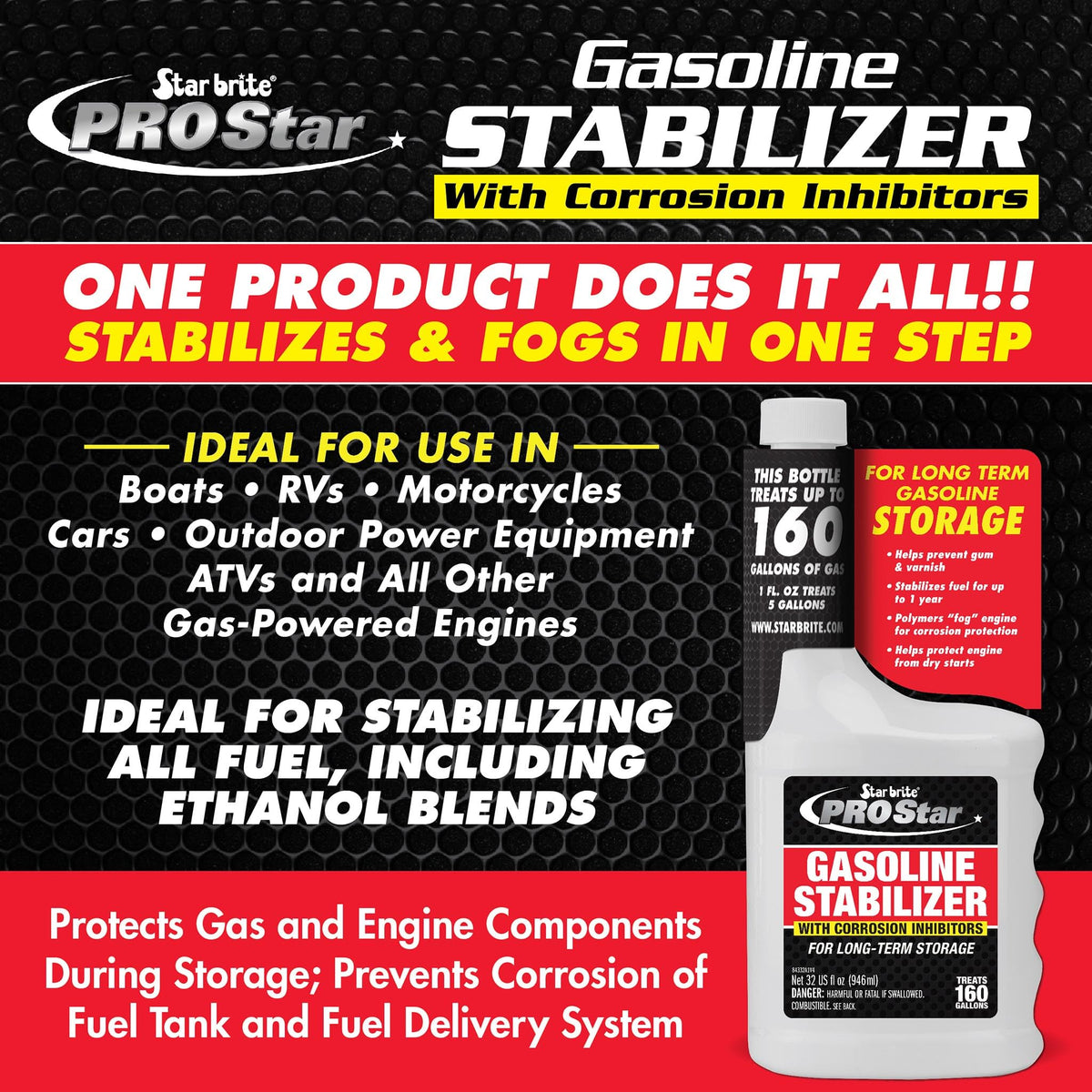 STAR BRITE 084316 STAR BRITE Pro Star Gasoline Stabilizer with Corrosion Inhibitors