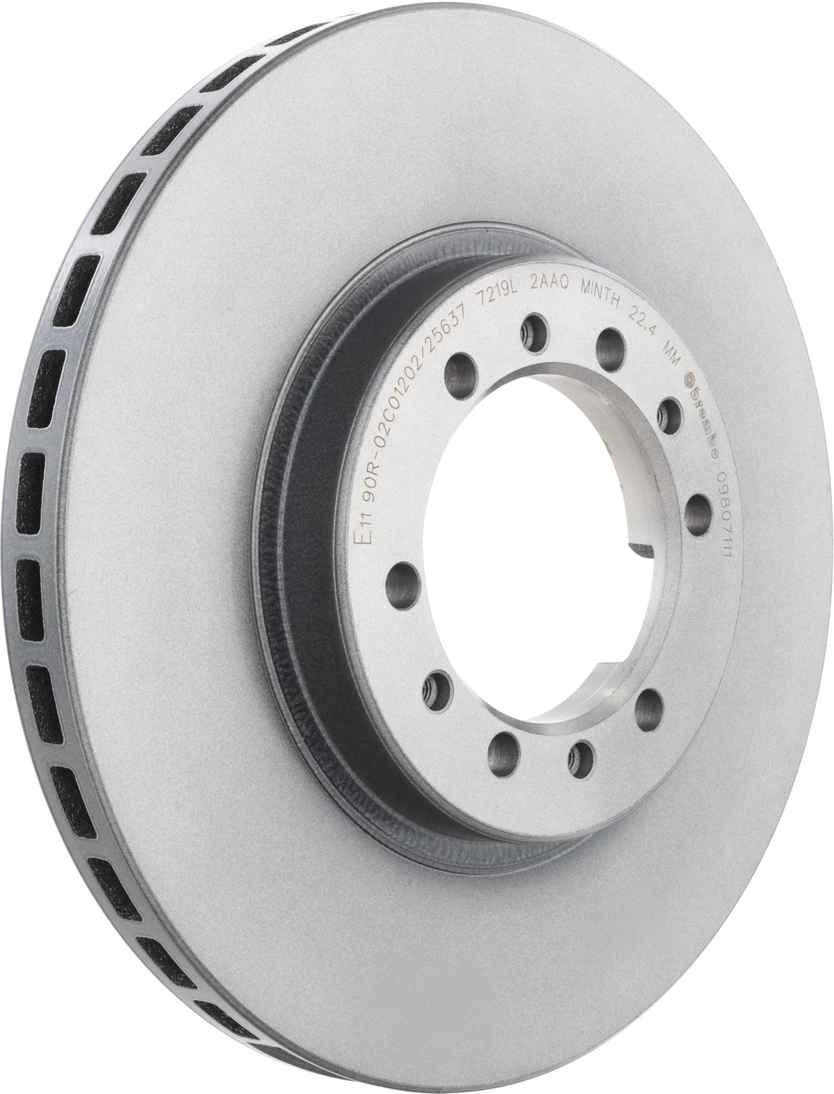 BREMBO 09807111C02 Brembo 09.8071.11 UV Coated vented Front Brake Rotor CHANGFENG/MITSUBISHI/MITSUBISHI (BJC) OE# MB618716