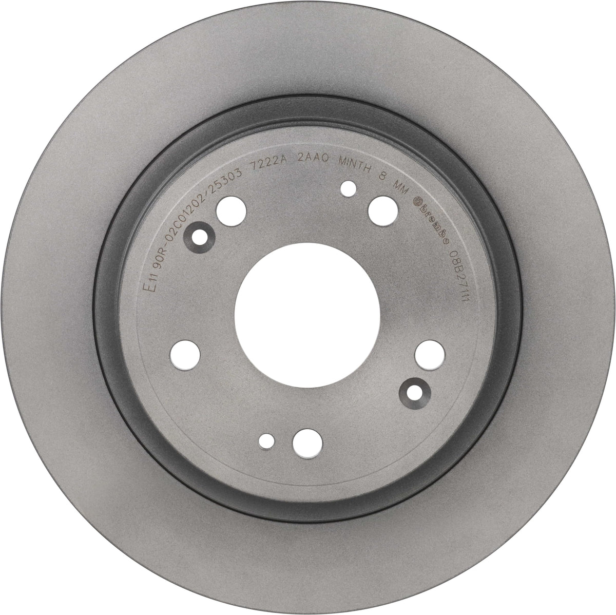 BREMBO 08B27111C02 Brembo 08.B271.11 UV Coated solid Rear Brake Rotor ACURA/HONDA/PROTON OE# 42510TA0A01