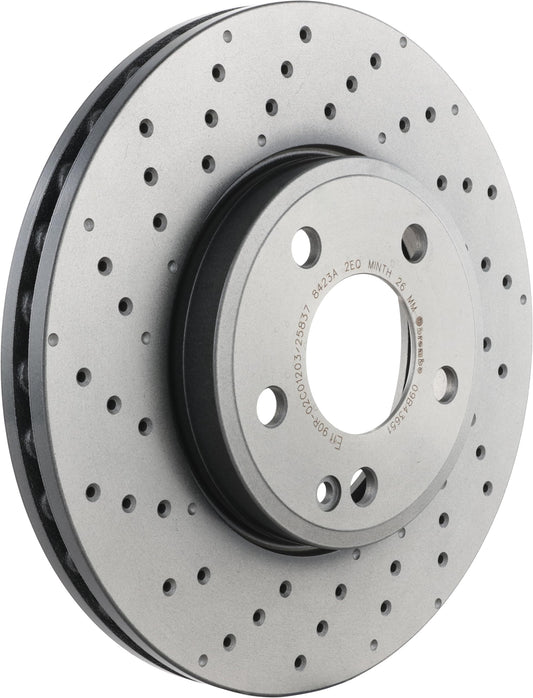 BREMBO 09B43651C02 Brembo 09.B436.51 UV Coated vented drilled Front Brake Rotor MERCEDES-BENZ/MERCEDES-BENZ (BBDC) OE# A2464212512