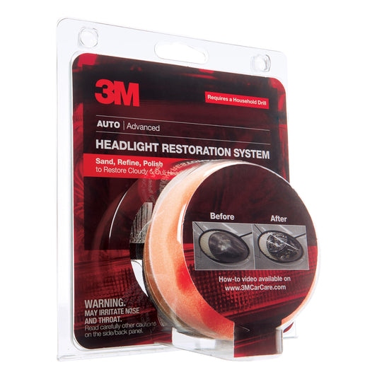 3M 39008 3M Headlight Lens Restoration System, 39008, 1 Kit