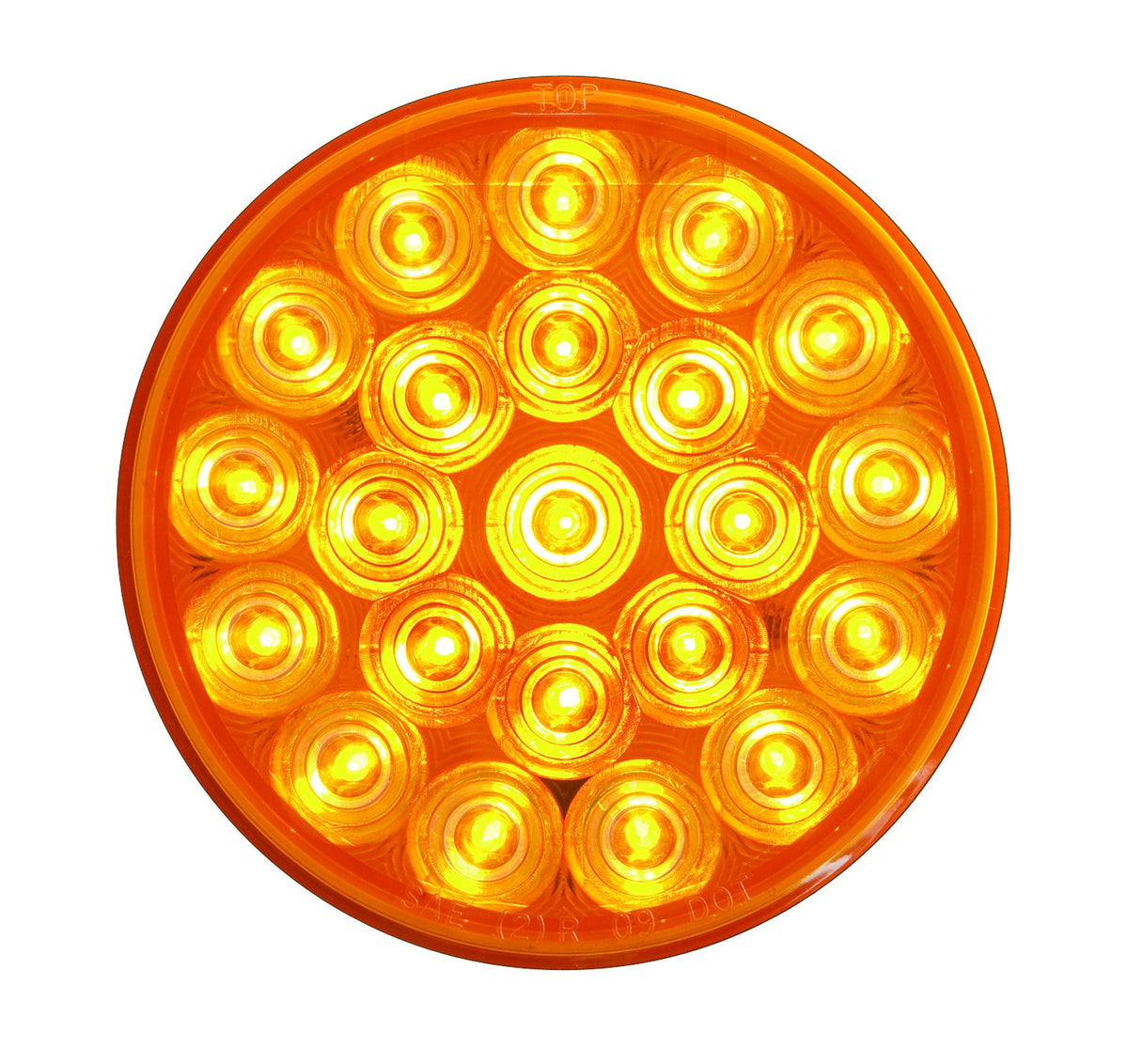 OPTRONICS SLL43AB2P Optronics SLL43AB2P Amber 4" Oval Sealed LED Warning Lamp
