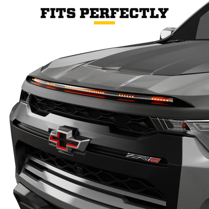 Husky Liners 2820004 Husky Liners Aeroskin Lightshield PRO – Fits 2009-2024 Dodge Ram 1500 (2019-2023 Classic Body Only) – Low Profile Deflector/Bug Shield 1 pc.Black – 2820004