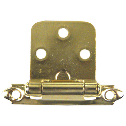 JR PRODUCTS 70595 JR Products 70595 Self-Closing Flush Mount Hinge - Brass