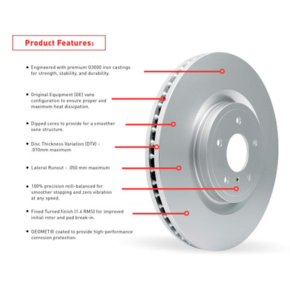 Dynamic Friction 900-74034 Front Brake Rotor