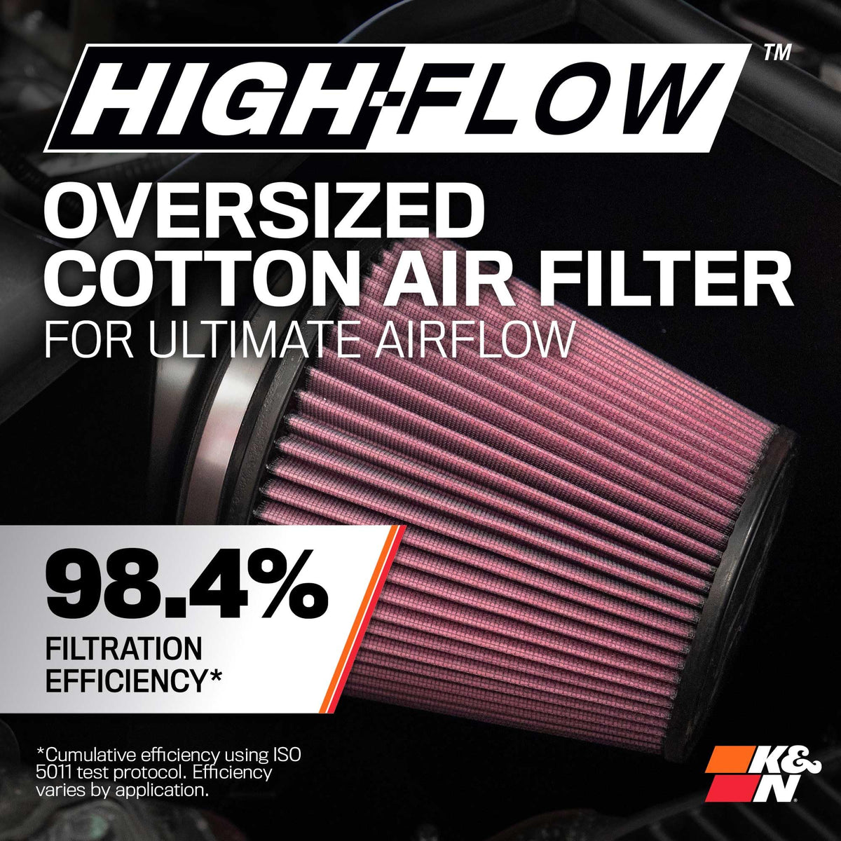 K&N FILTER 77-3082KP K&N Cold Air Intake System: High-Flow Air Filter, Increase Performance & Towing: Compatible with 2014-2020 Chevy/GMC/Cadillac Silverado 1500, Suburban, Tahoe, Sierra 1500, Yukon, Escalade, 77-3082KP