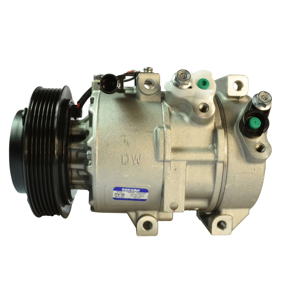 MANDO 10A1073 Mando New 10A1073 AC Compressor with Clutch Original Equipment (Pre-filled Oil)