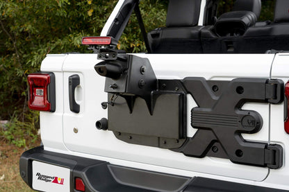 RUGGED RIDGE 11546.55 Rugged Ridge Spartacus HD Tire Carrier | Black, Heavy Duty | 11546.55 | Fits 2018-2025 Jeep Wrangler JL is Not Compatible with 4XE Sub Models